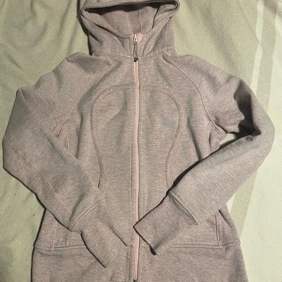 Heathered pink lululemon full length scuba - size 10 - Picture 7 of 10